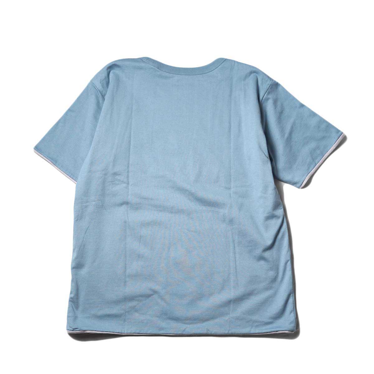 Needles / S/S Reversible Tee - Cotton Jersey (Blue Grey)背面