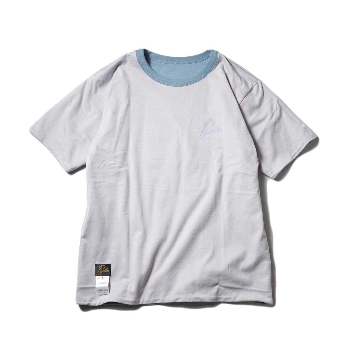 Needles / S/S Reversible Tee - Cotton Jersey (Blue Grey)正面2