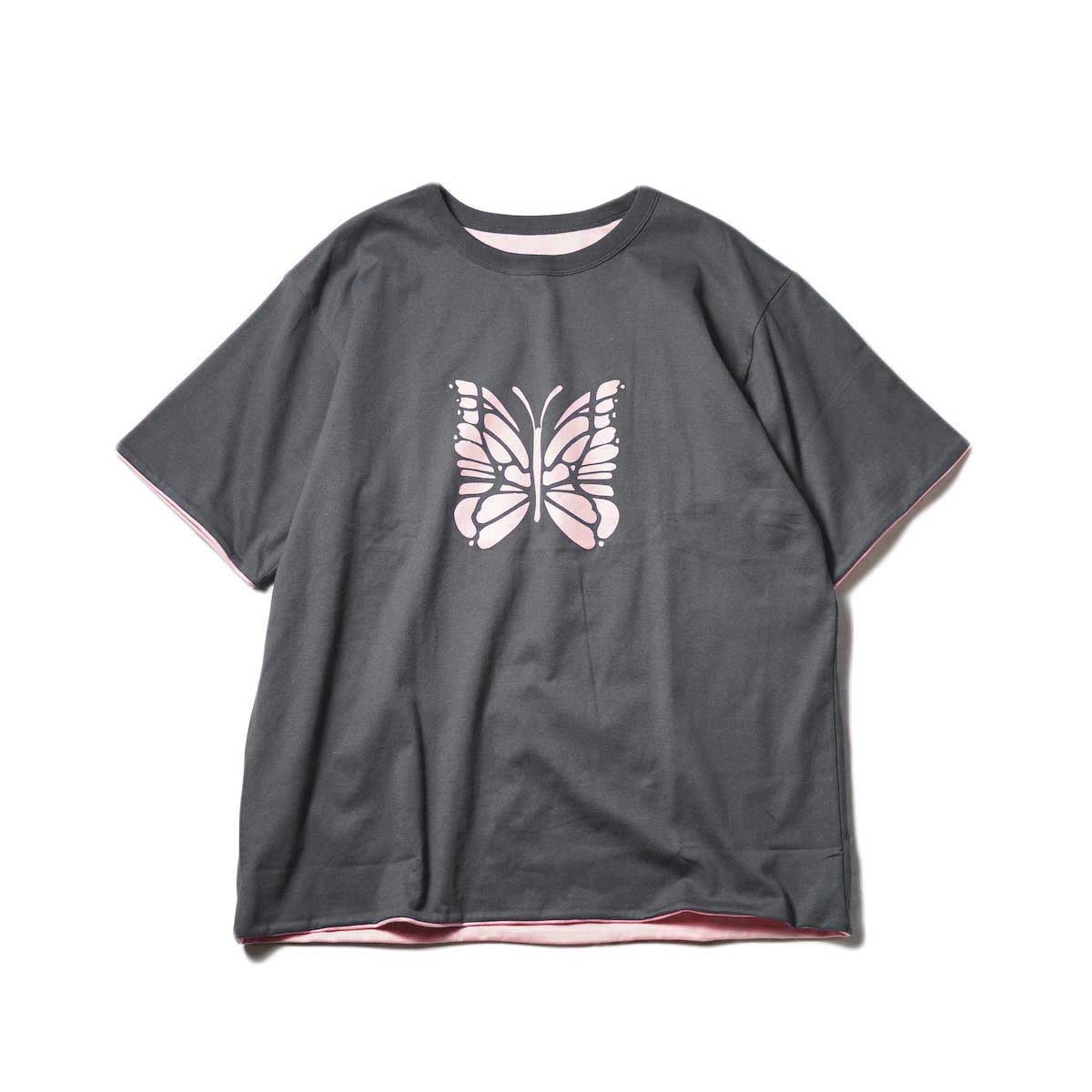 Needles / S/S Reversible Tee - Cotton Jersey (Charcoal)