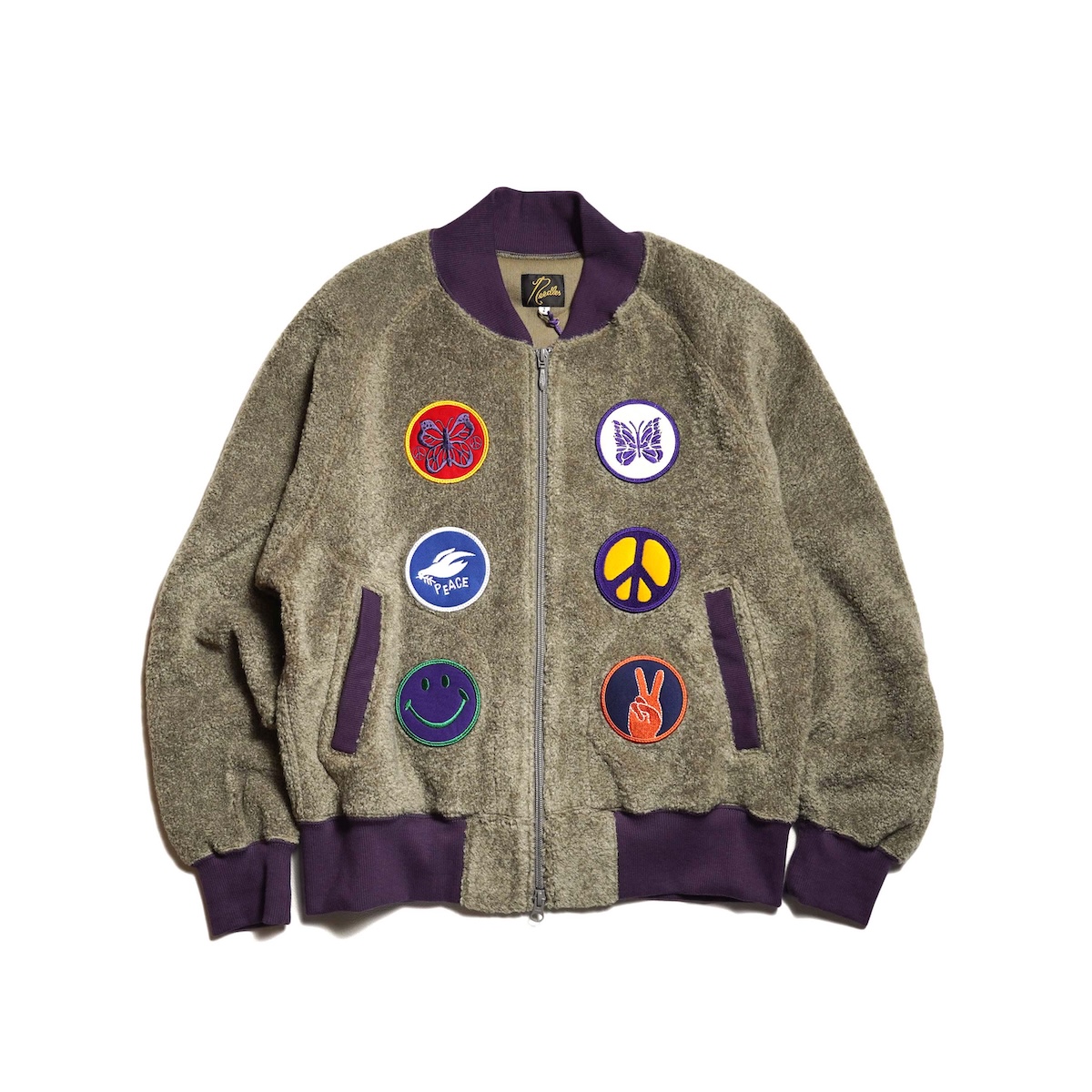Needles / Souvenir Jacket - Knit Pile (Taupe)
