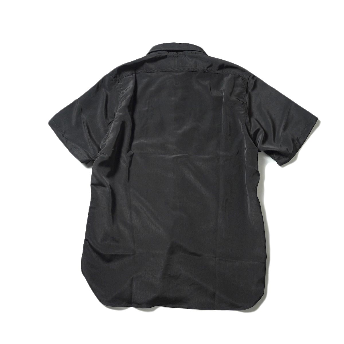 Needles / S/S WORK SHIRT - POLY CLOTH (Black)背面