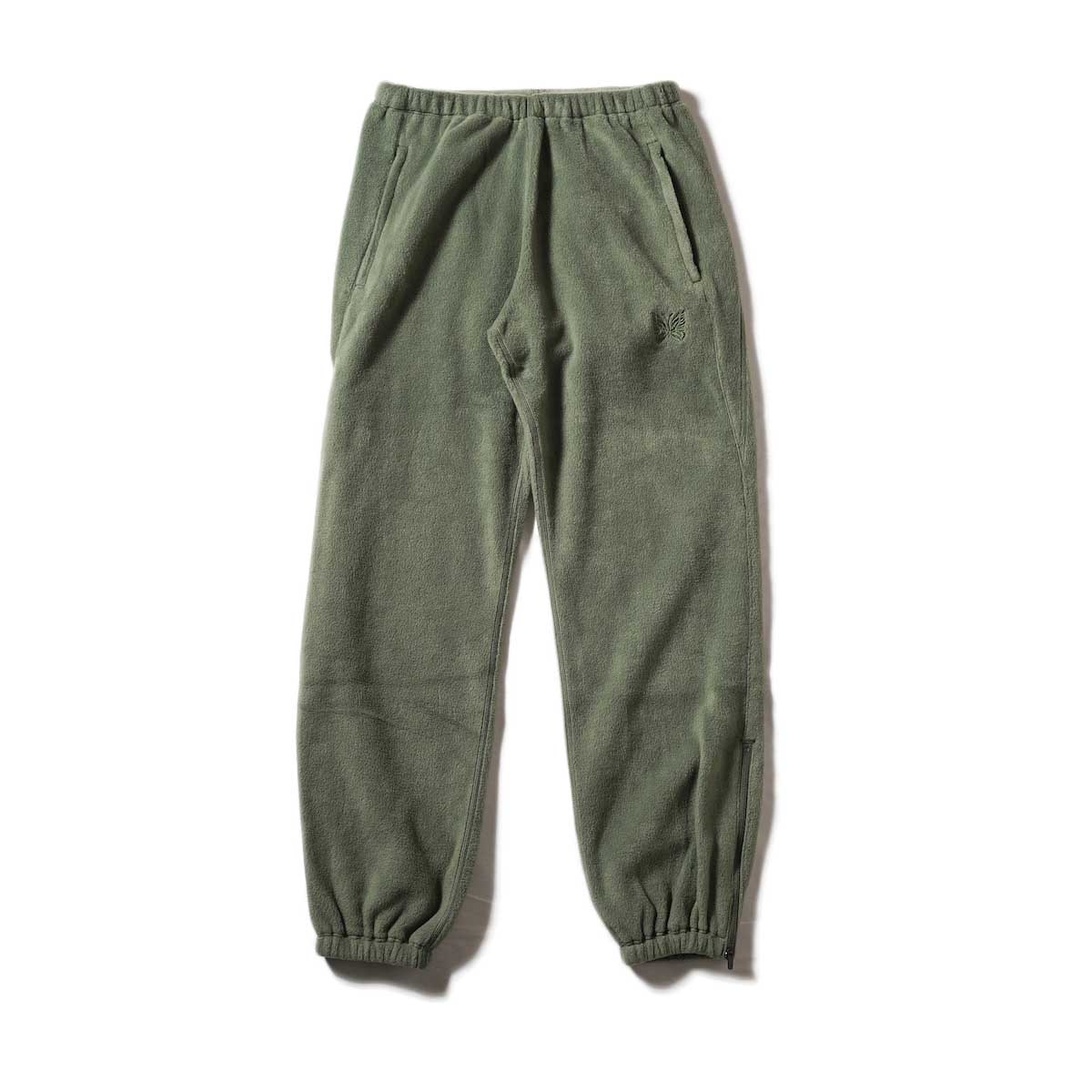 Needles / Zipped Sweat Pant - Poly Fleece (Green)