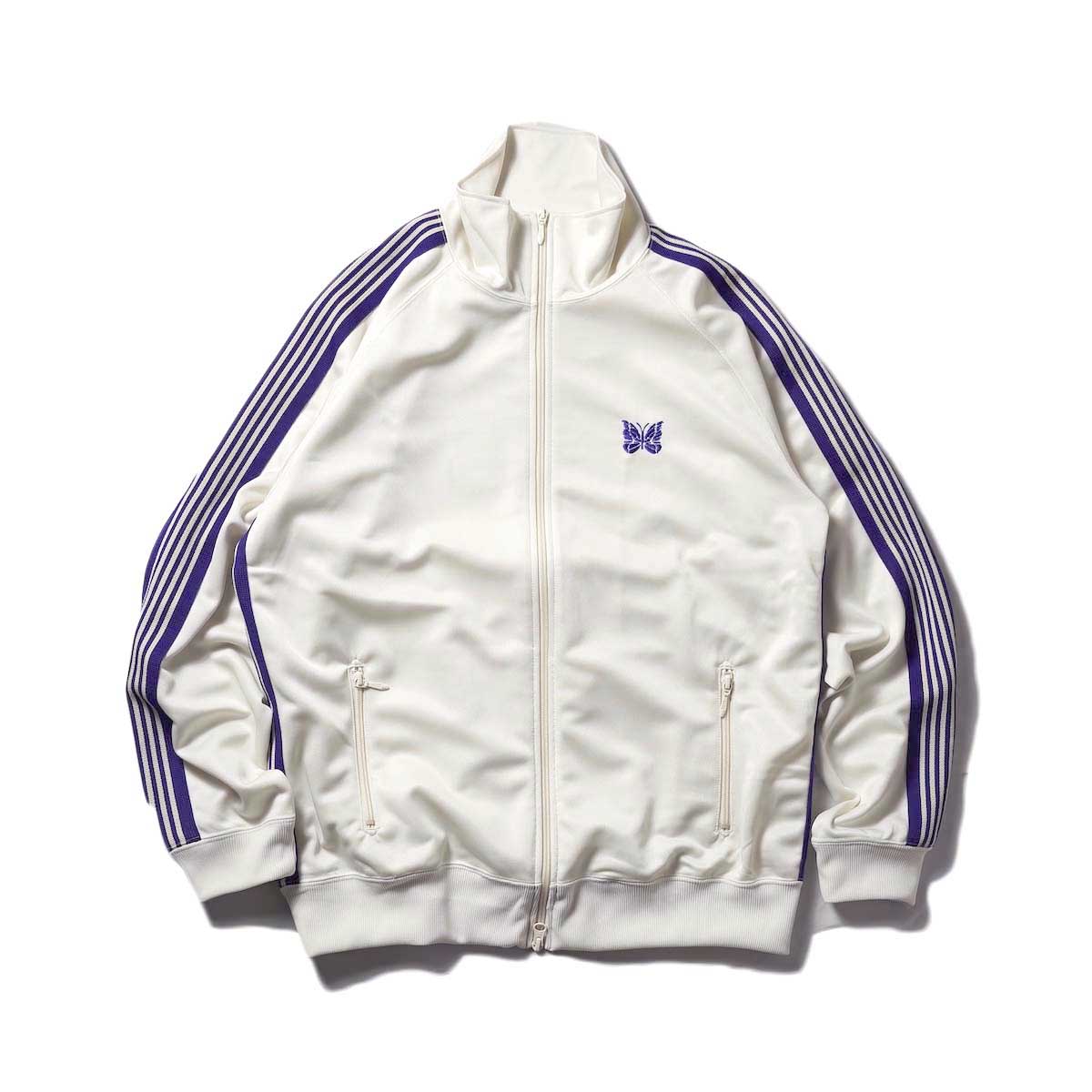 Needles / Track Jacket -Poly Smooth (Ice White)