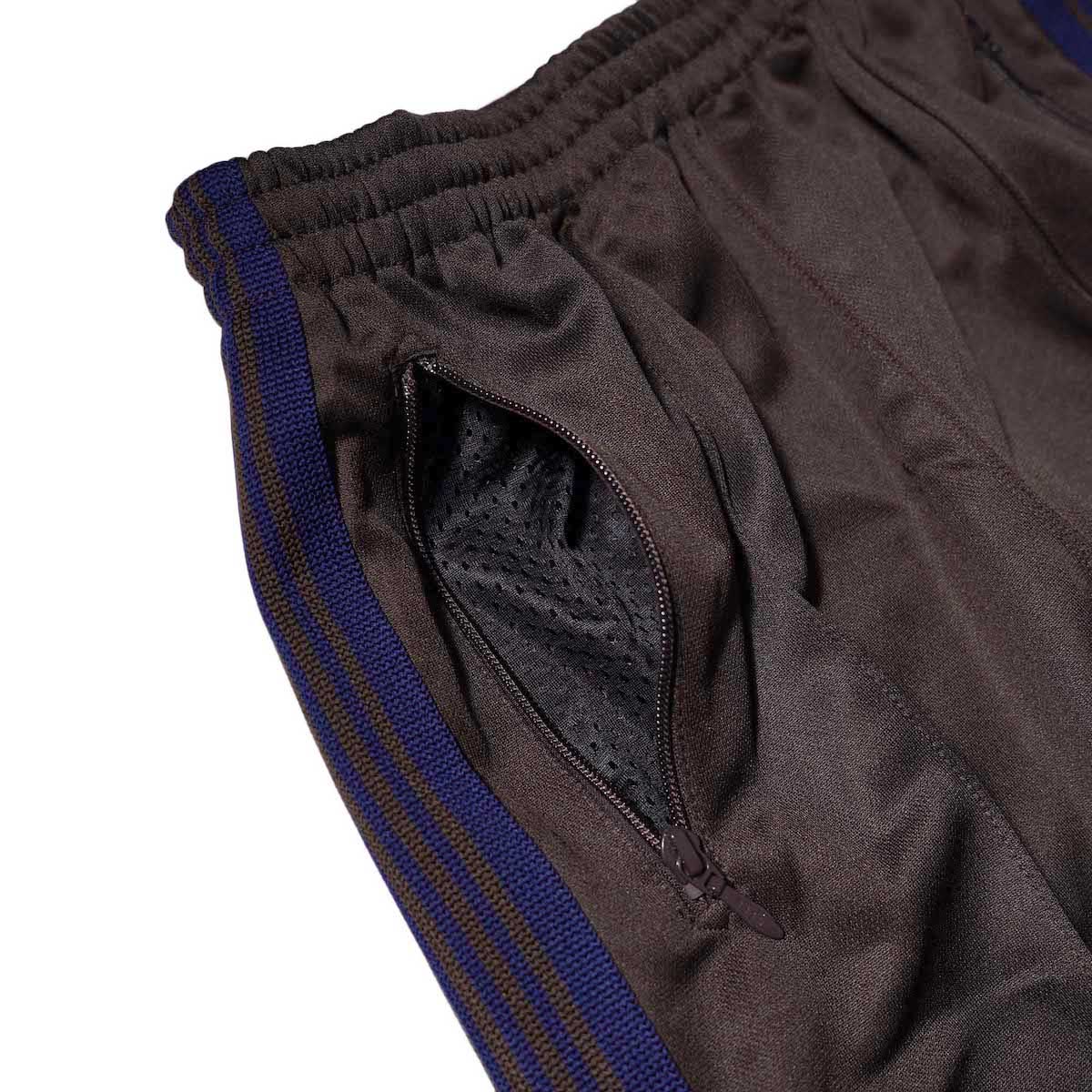Needles / 1989 Exclusive Track Pant -Poly Smooth (Brown) サイドポケット