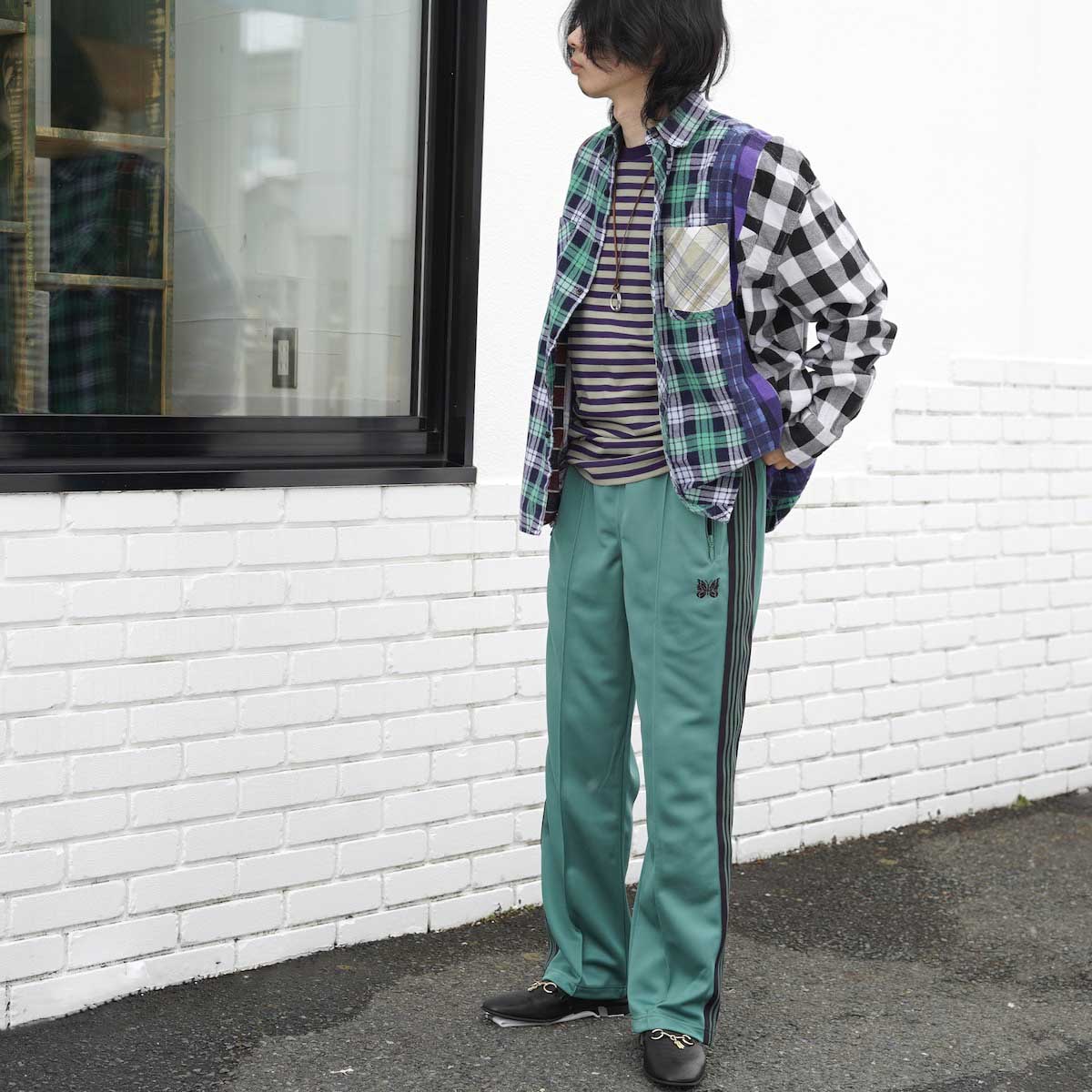 Needles / Track Pant -Poly Smooth 身長175cm着用 size S