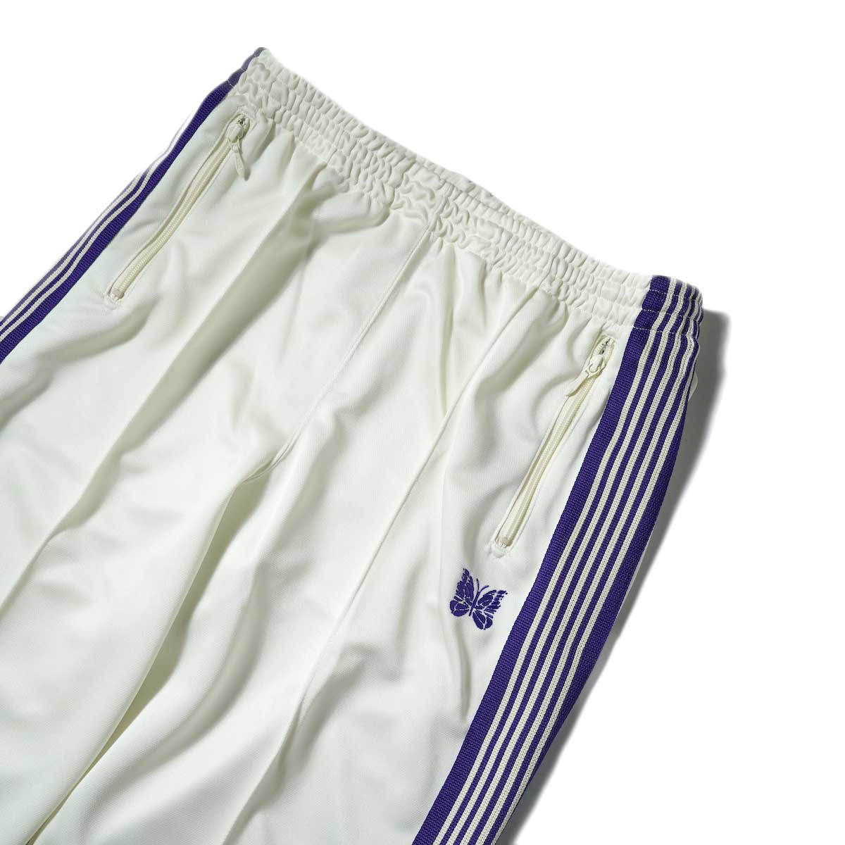 Needles / Track Pant -Poly Smooth (Ice White) ウエスト