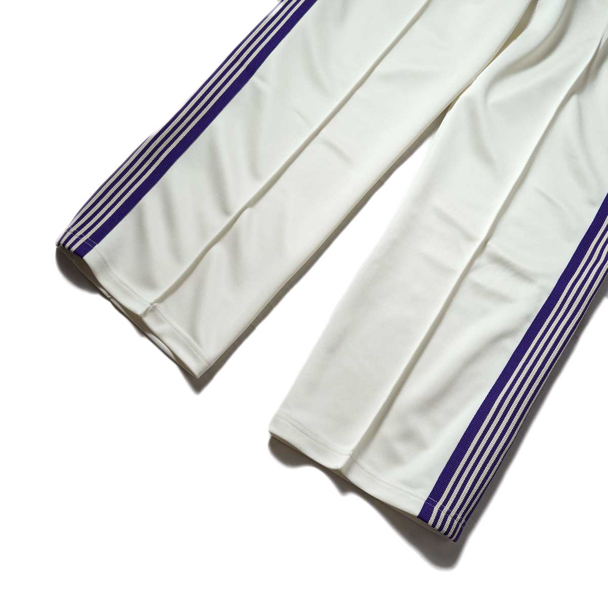 Needles / Track Pant -Poly Smooth (Ice White) 裾