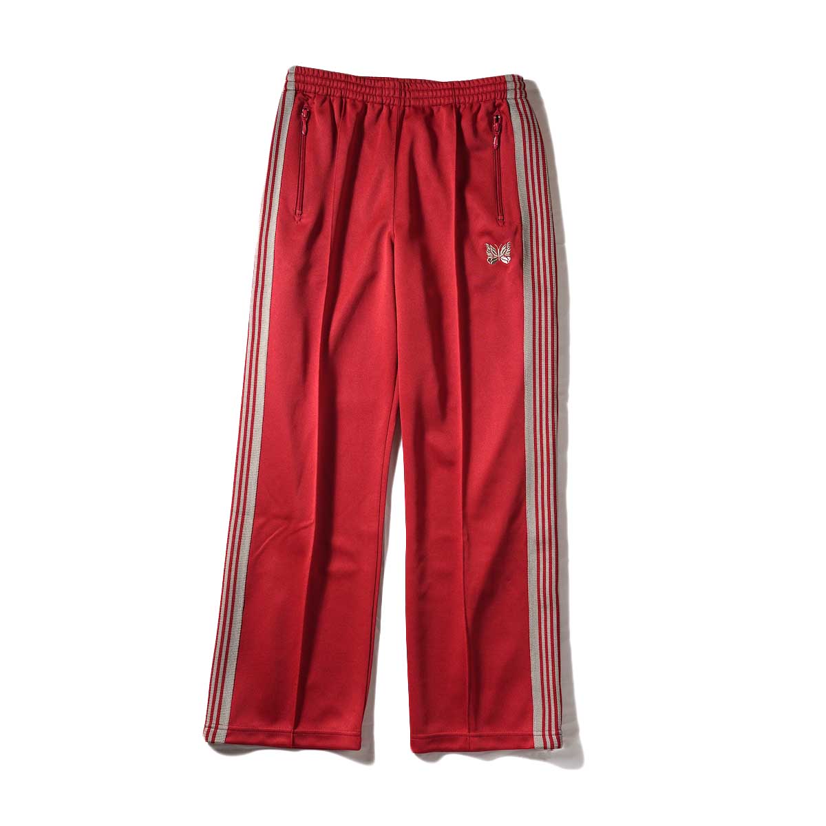 Needles / Track Pant -Poly Smooth (Red) 正面