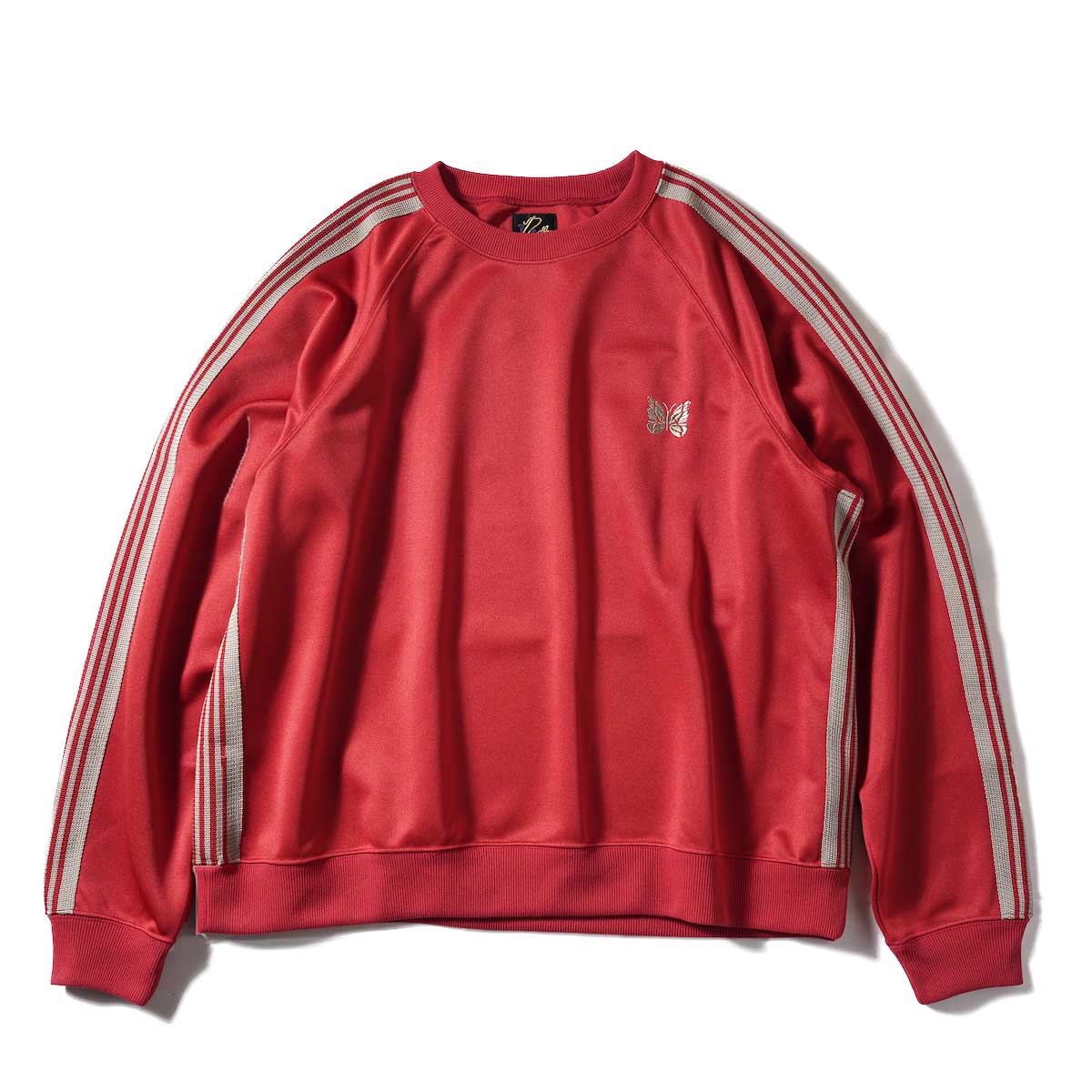 Needles / Track Crew Neck Shirt -Poly Smooth (Red)