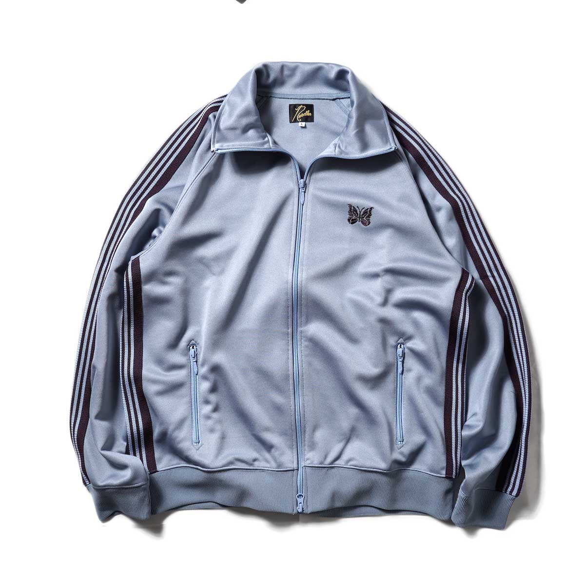 Needles / TRACK JACKET - POLY SMOOTH (Sax Blue)