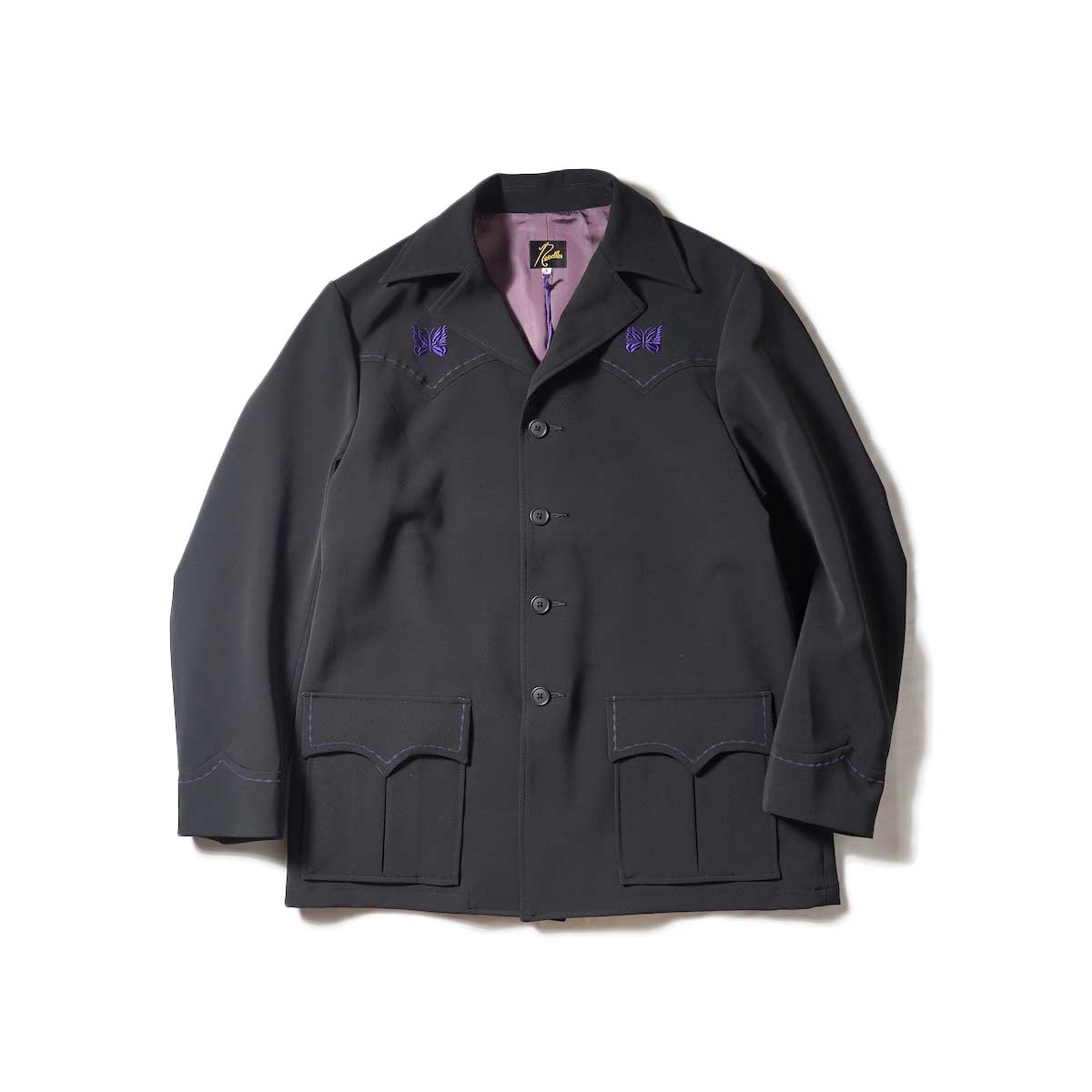 Needles / Western Leisure Jacket - PE/PU Double Cloth (Black)