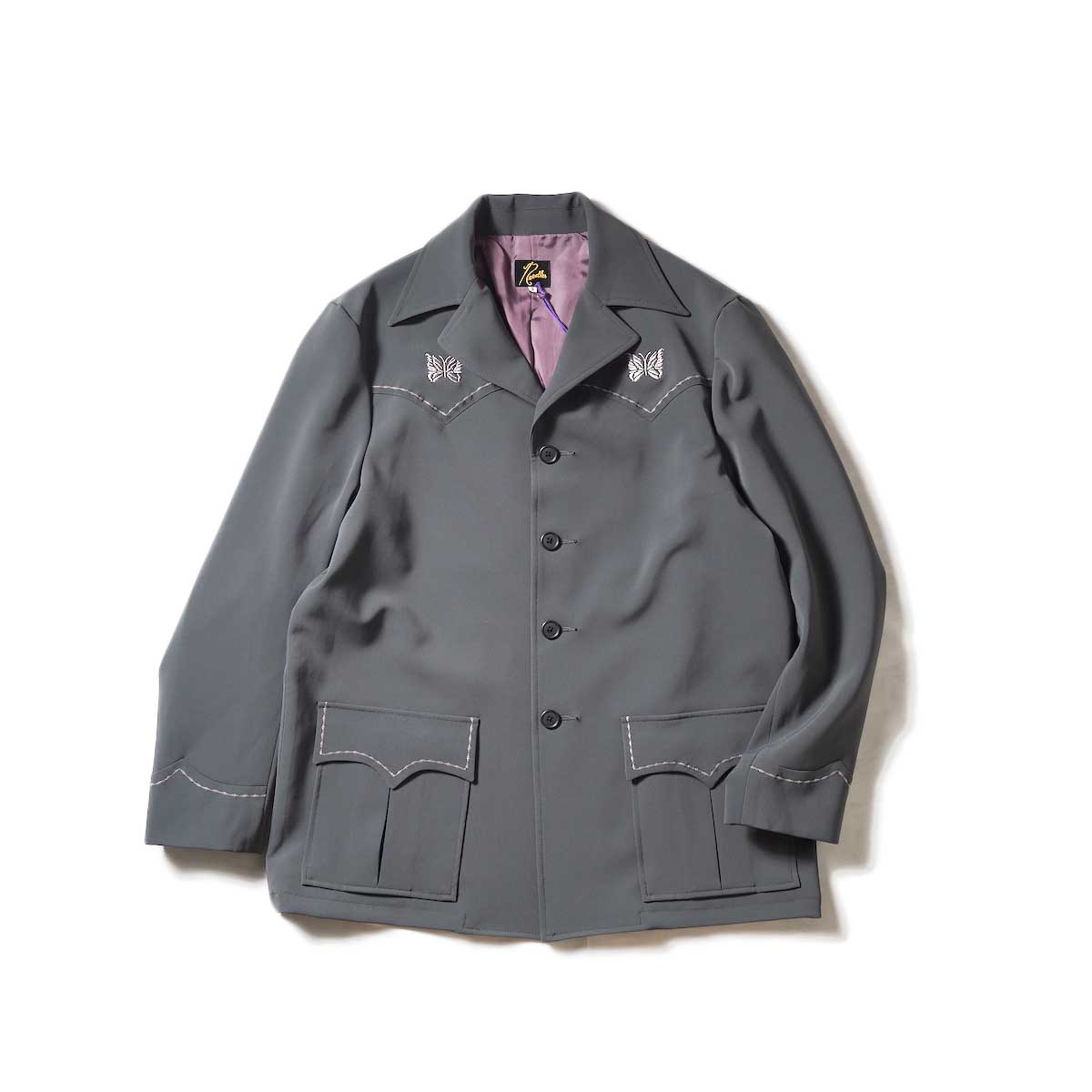 Needles / Western Leisure Jacket - PE/PU Double Cloth (Charcoal)