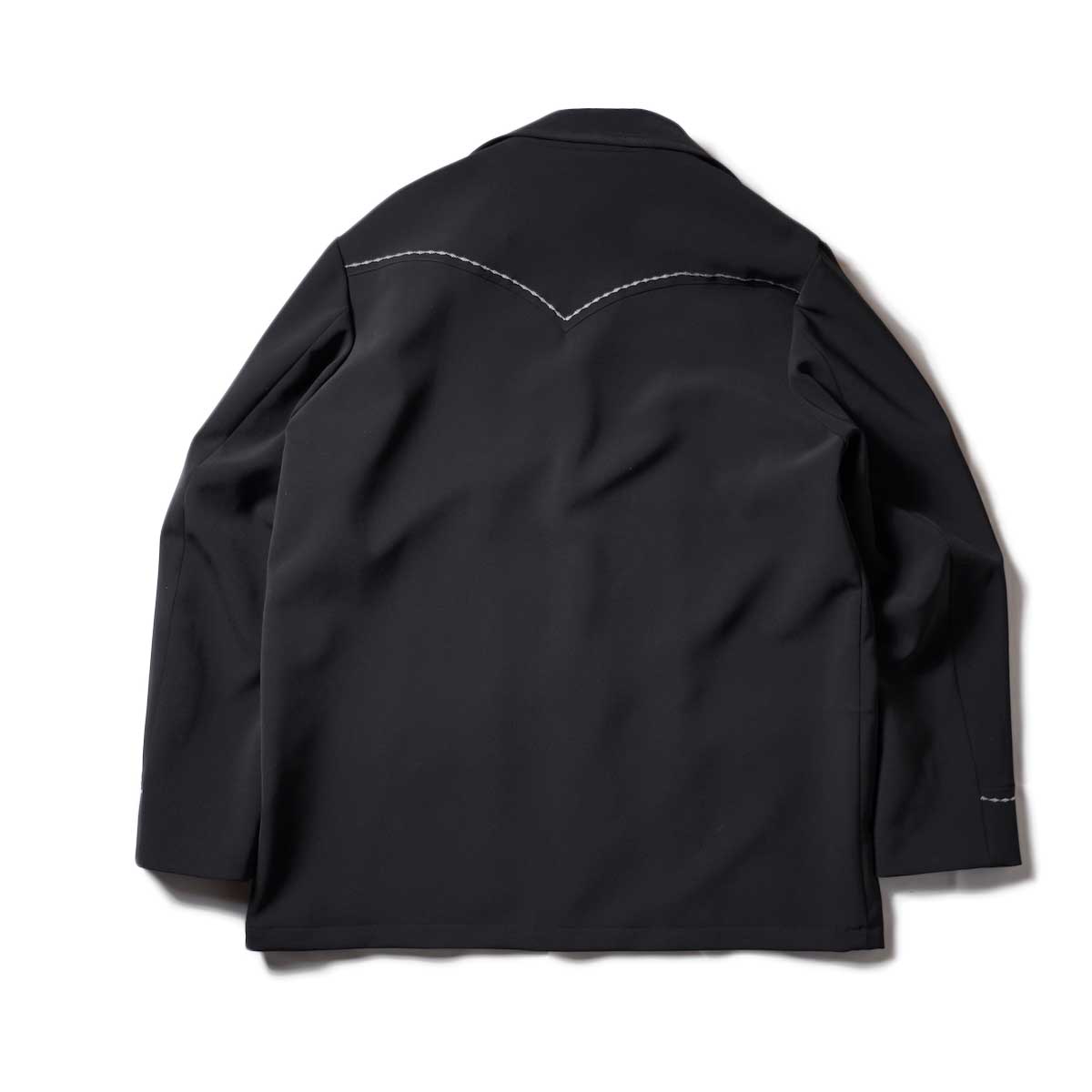 Needles / WESTERN LEISURE JACKET - PE/PU DOUBLE CLOTH (Black)背面