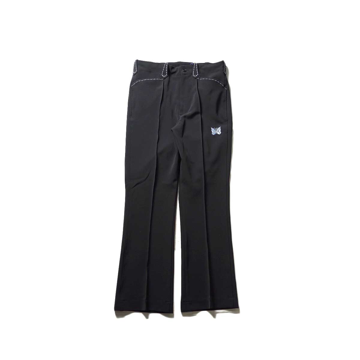 Needles / Western Leisure Pant - PE/PU Double Cloth (Black)正面