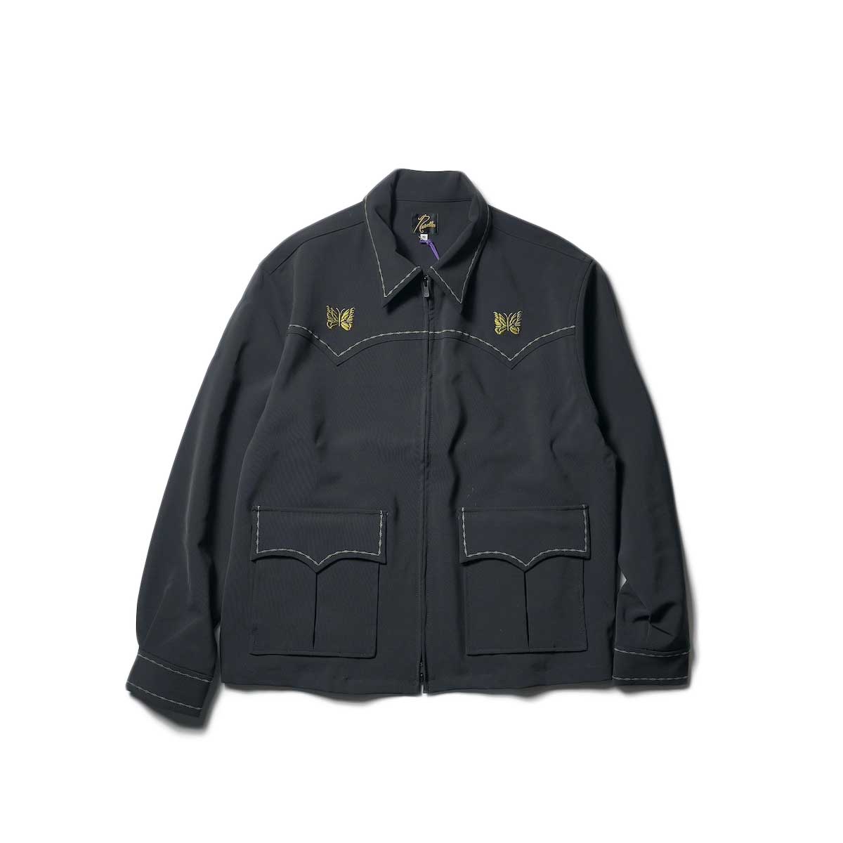 Needles / Western Sport Jacket - PE/PU Double Cloth  (Black)