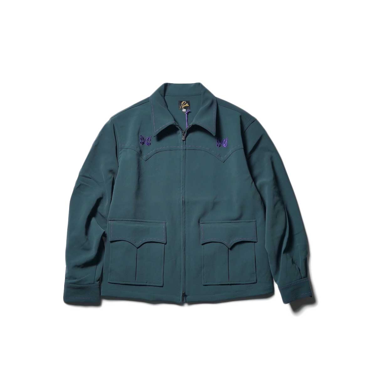Needles / Western Sport Jacket - PE/PU Double Cloth  (Green)