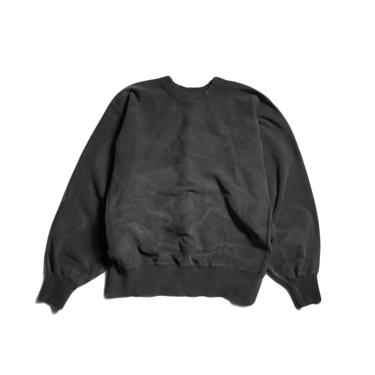 New Manual / VINTAGE WASHED SWEAT P/O (Blk)