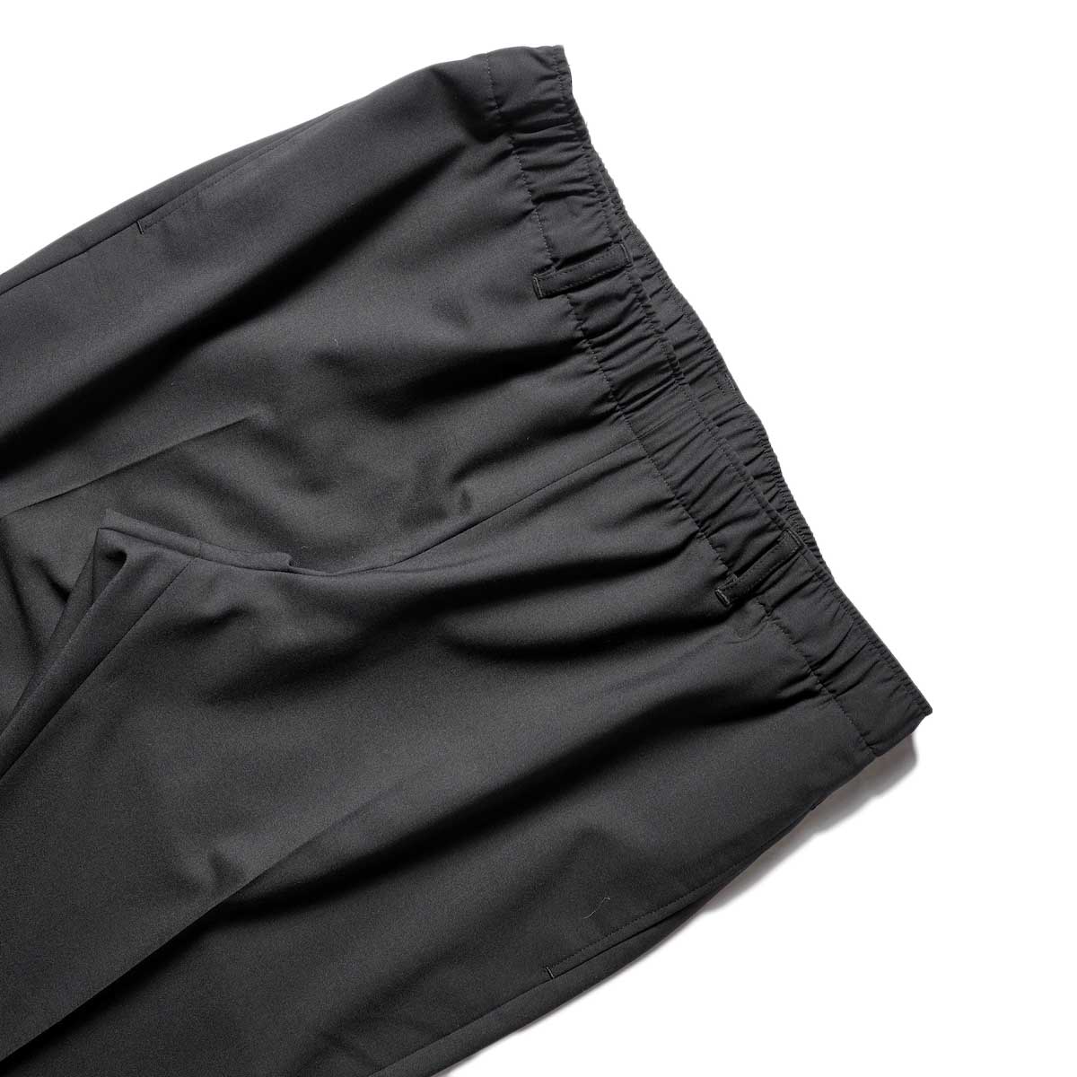 N.HOOLYWOOD / CP07-010 TAPERED EASY PANTS (Black)ウエスト