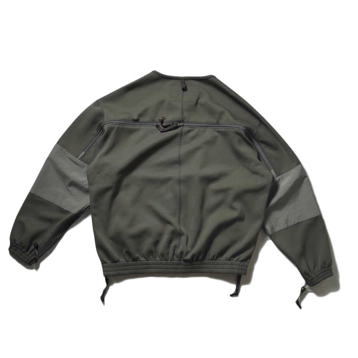 N.HOOLYWOOD / 9231-BL06-006 pieces CREW NECK BLOUSON (Charcoal) 背面