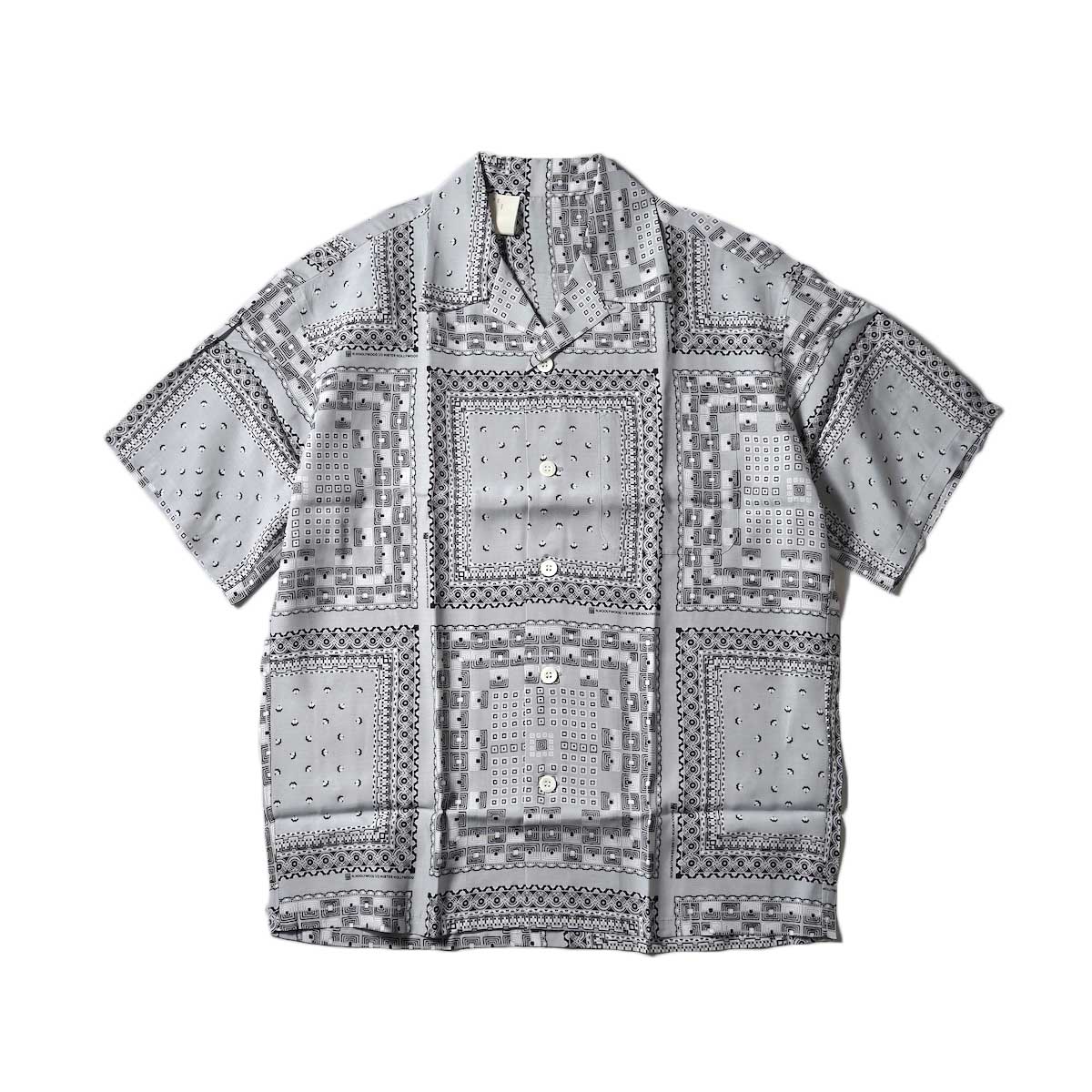 N.HOOLYWOOD / 1223-SH03-003 pieces OPEN COLLAR HALF SLEEVE SHIRT (Gray)
