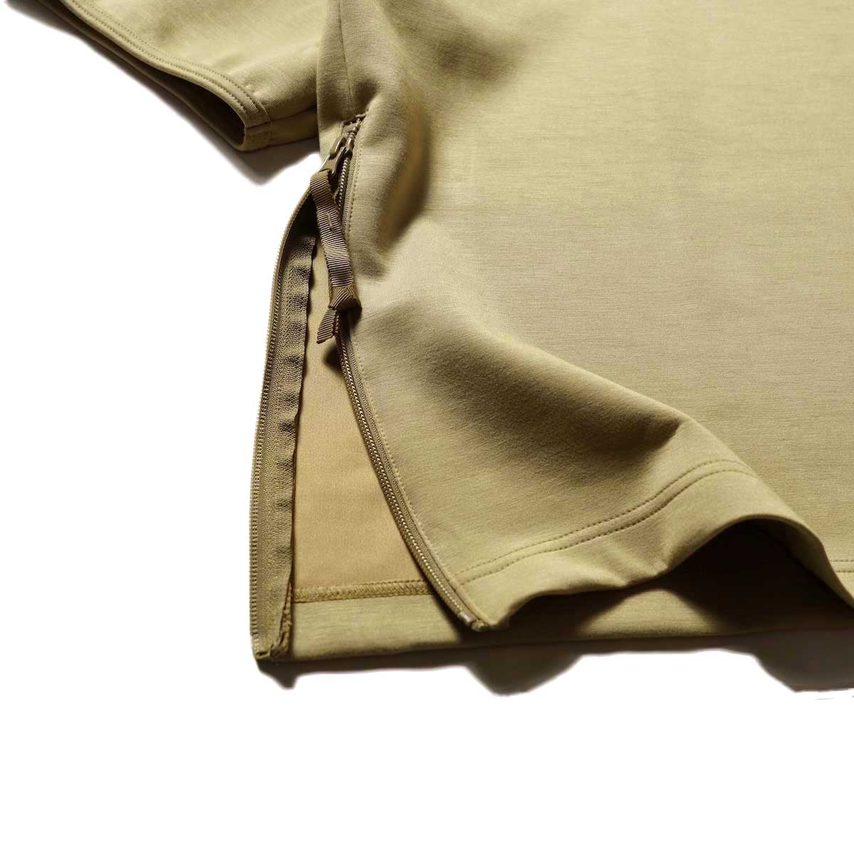 N.HOOLYWOOD / 9231-CS50 MOCKNECK HALF SLEEVE SHIRT (Beige)裾