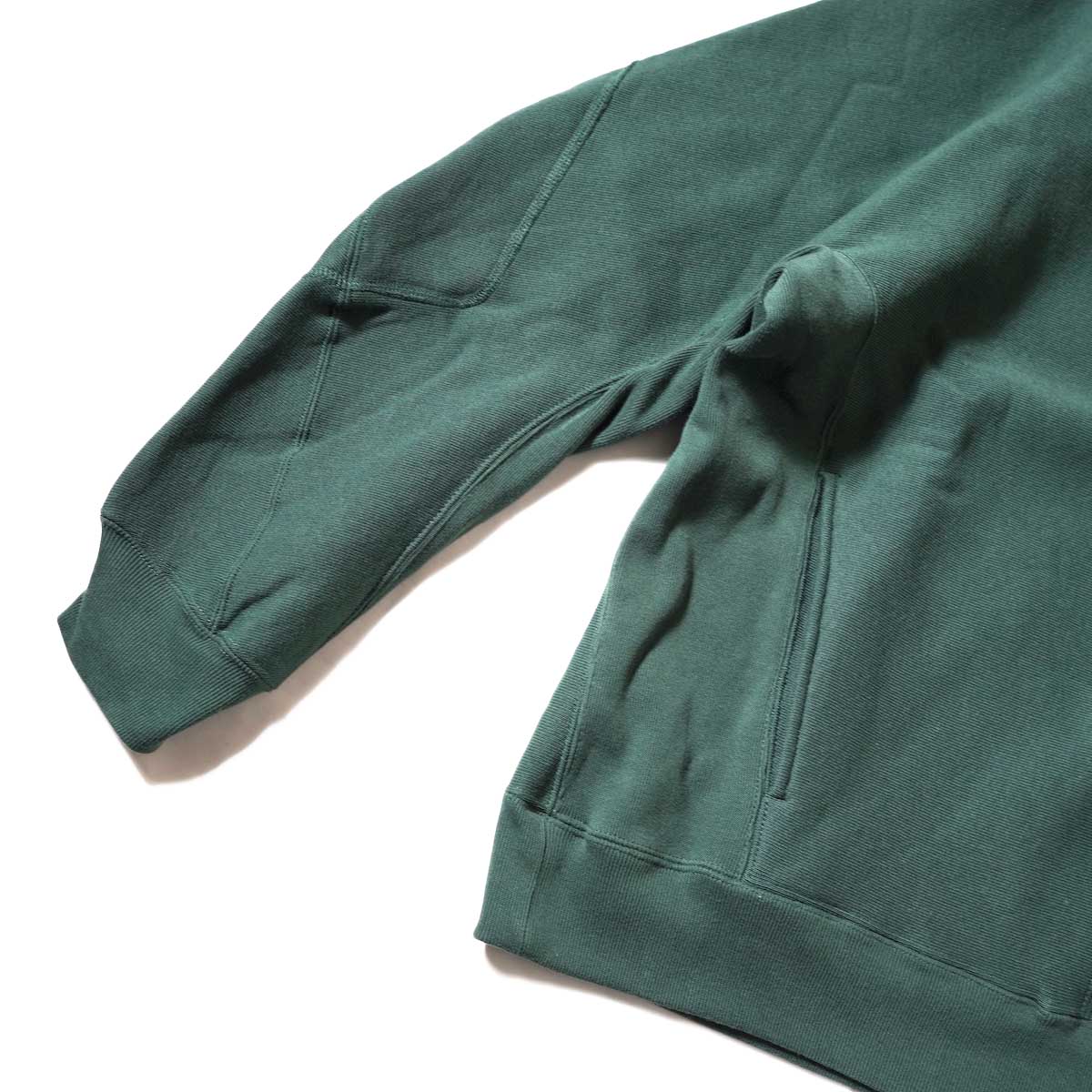 N.HOOLYWOOD × CHAMPION / C8-W047 CREWNECK SWEATSHIRT (Green)裾、袖