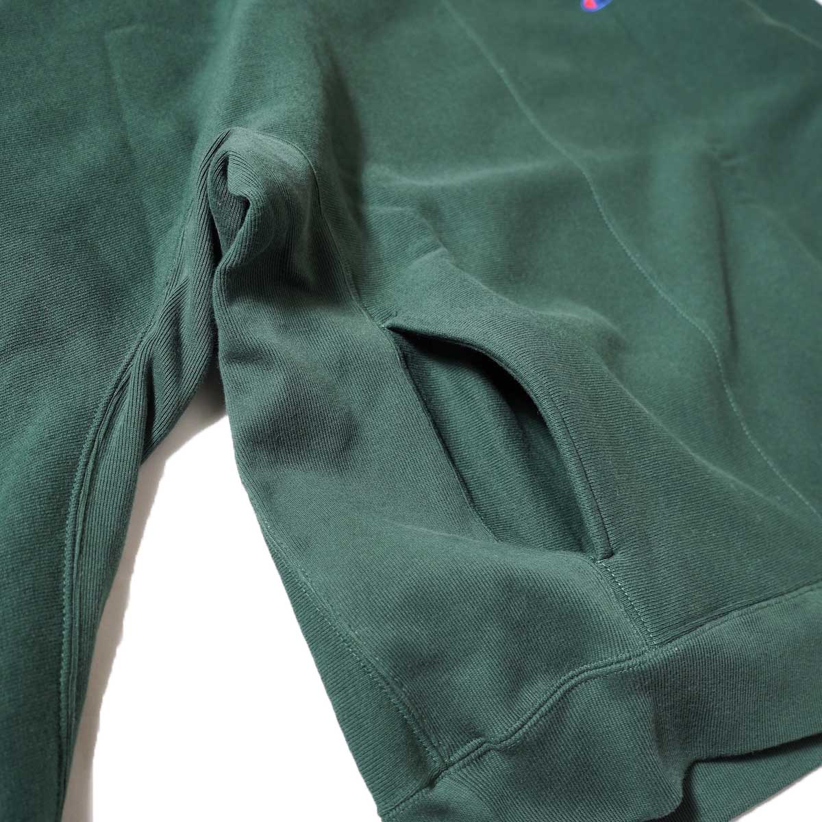 N.HOOLYWOOD × CHAMPION / C8-W047 CREWNECK SWEATSHIRT (Green)ポケット