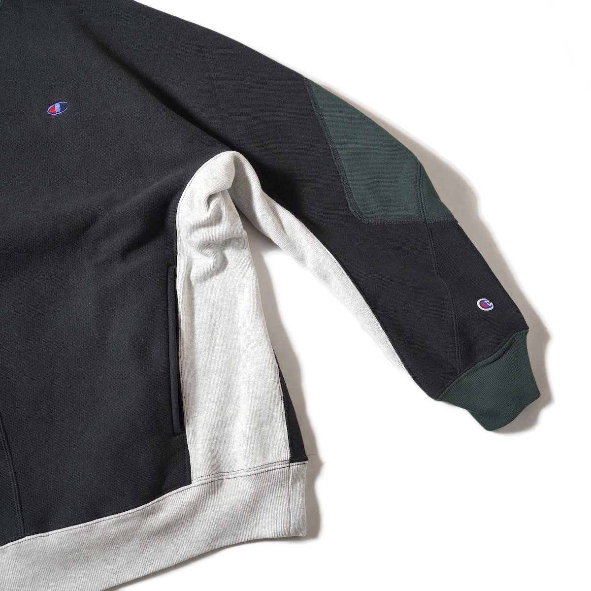 N.HOOLYWOOD × CHAMPION / C8-W047 CREWNECK SWEATSHIRT (Multi)裾、袖