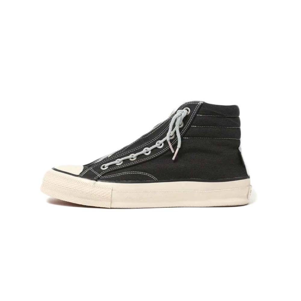 SPINGLE × nonnative / DWELLER TRAINER 2 HI COTTON CANVAS OVERDYED WITH GORE-TEX (Charcoal)