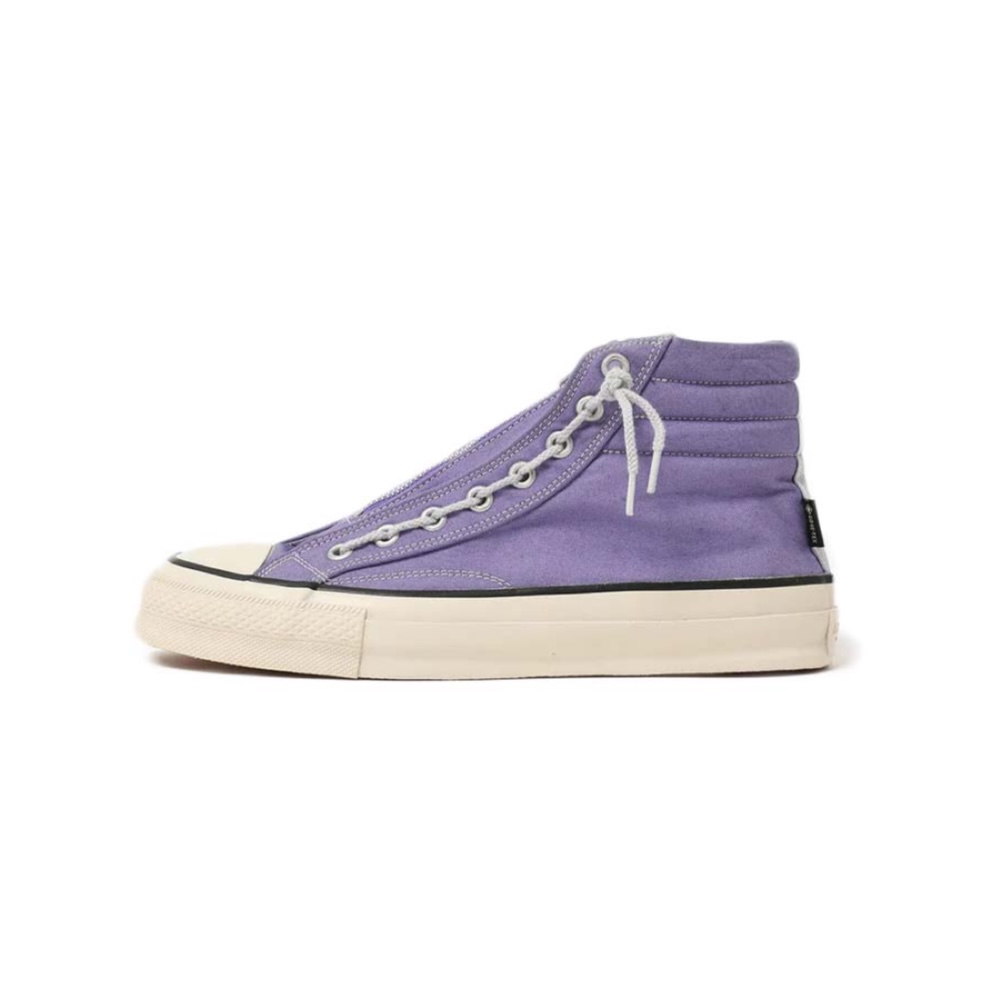 SPINGLE × nonnative / DWELLER TRAINER 2 HI COTTON CANVAS OVERDYED WITH GORE-TEX (Purple)