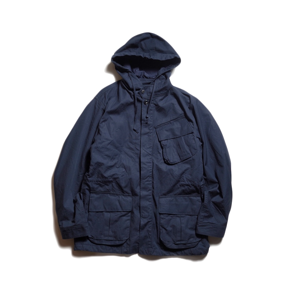nonnative / TROOPER HOODED JACKET COTTON RIPSTOP WITH WINDSTOPPER® (Navy)