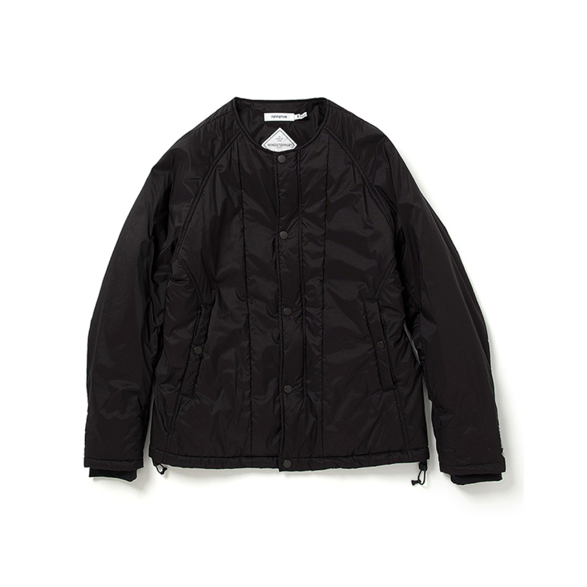 nonnative / HIKER PUFF JACKET NYLON TAFFETA STRETCH WITH GORE-TEX WINDSTOPPER (Black)