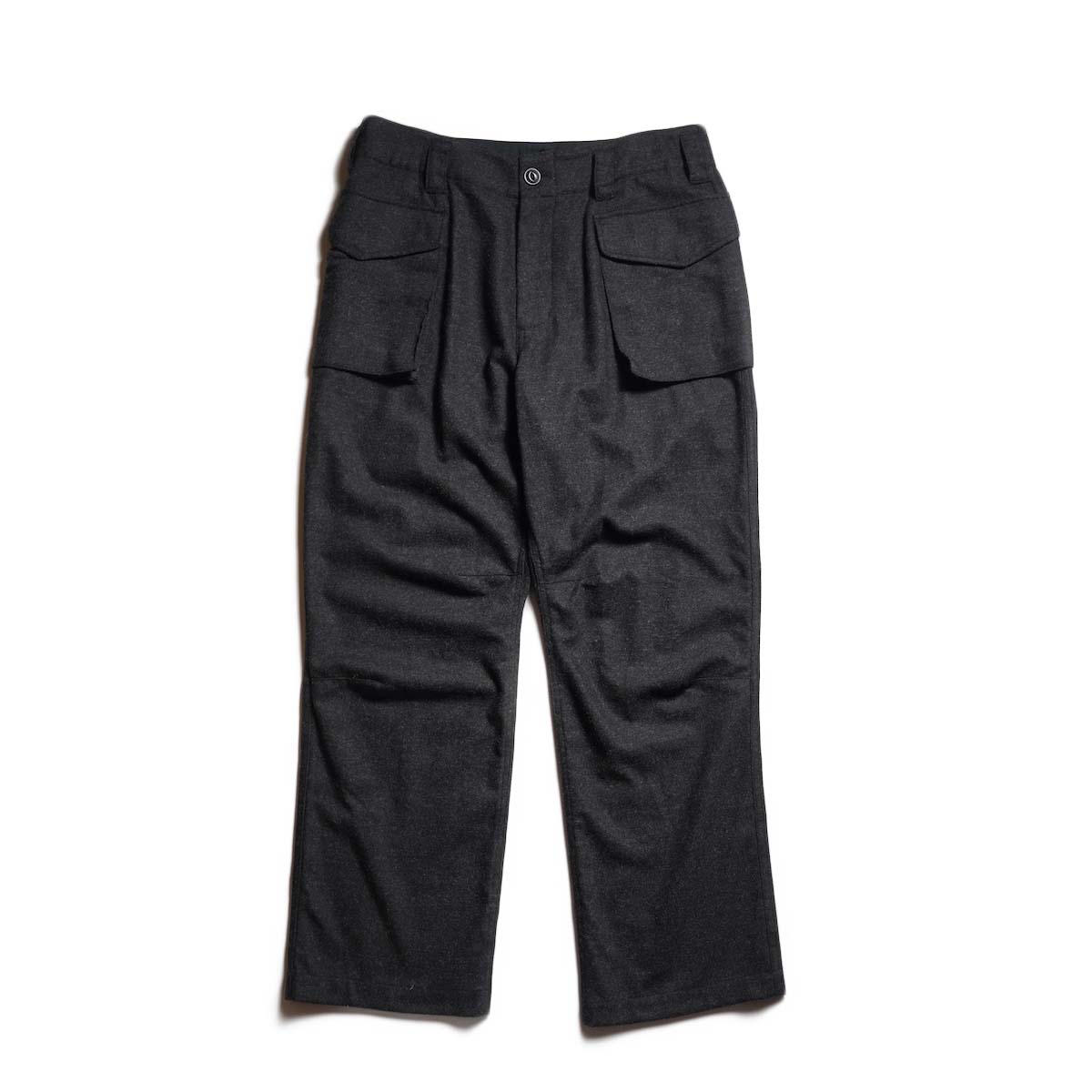 nonnative / TROOPER 4P TROUSERS WOOL CASHMERE OXFORD (Heather Charcoal)