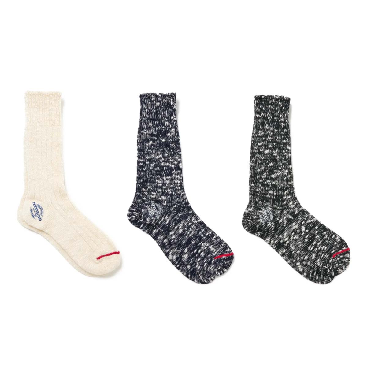 nonnative / WORKER SOCKS HI WOOL COTTON YARN