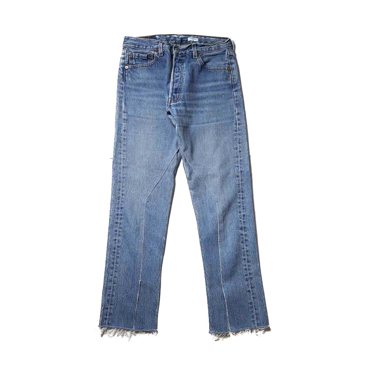 OLD PARK / Slit Jeans (Blue) Ssize-D