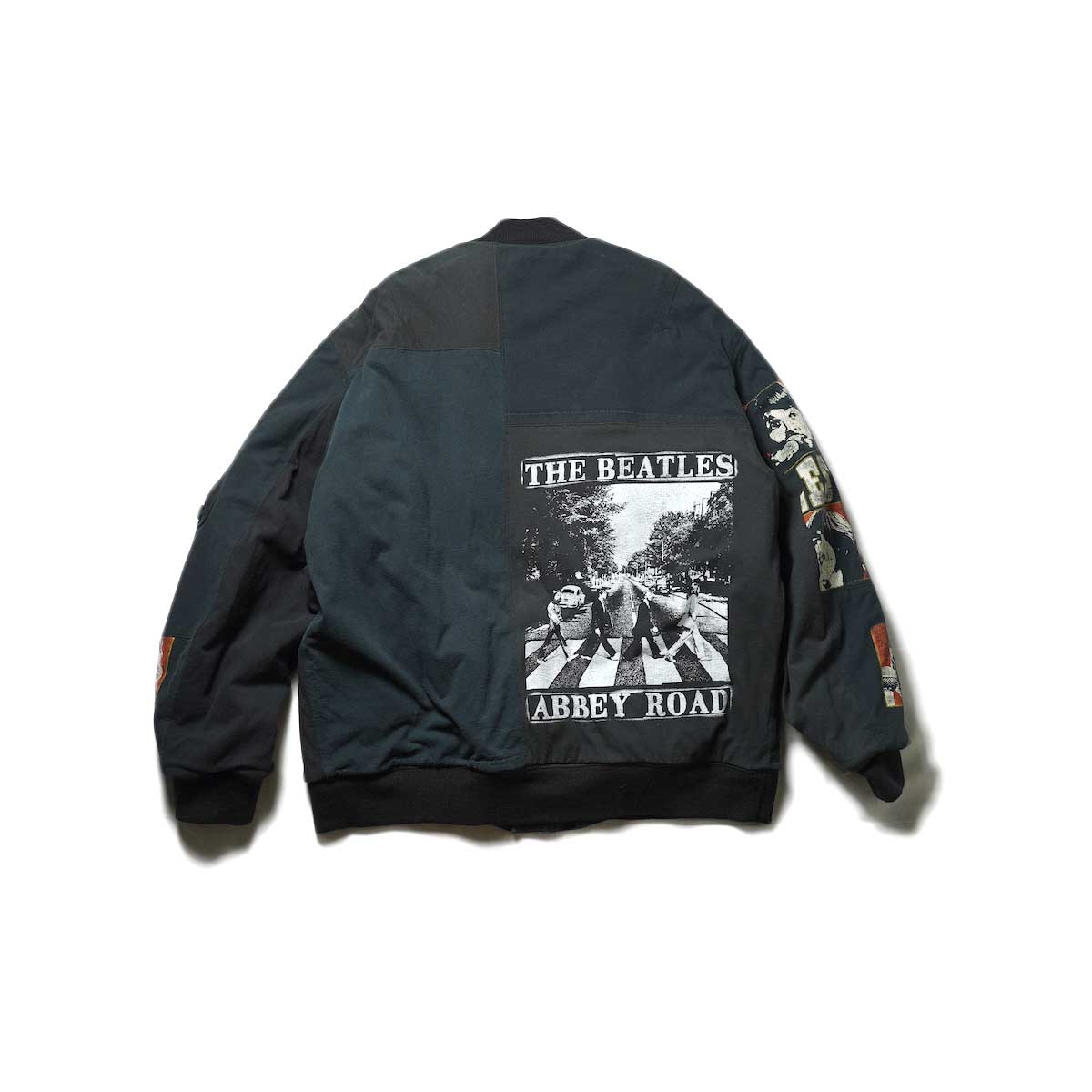 OLD PARK / OVERSIZED FLIGHT JACKET (Black)背面