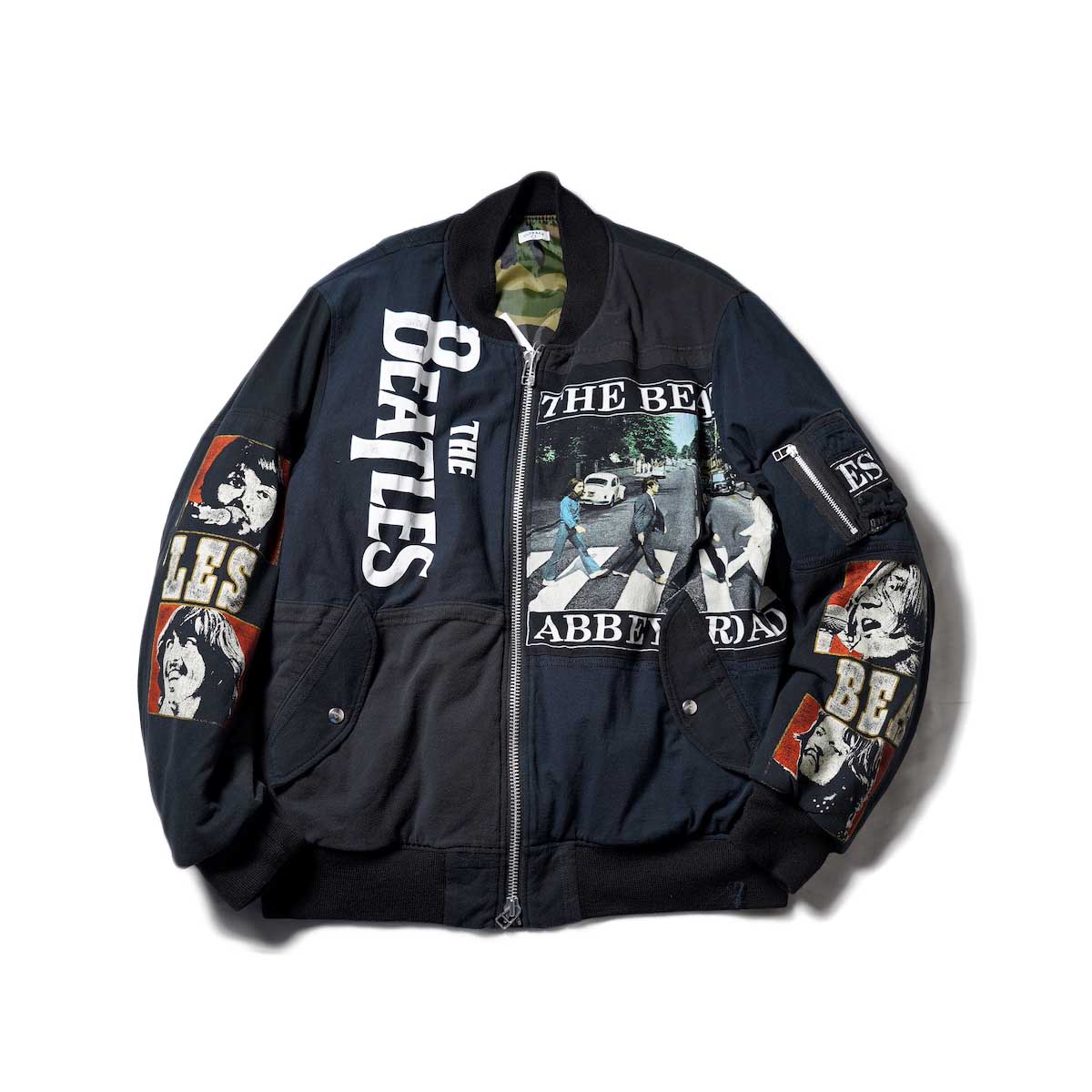 OLD PARK / FLIGHT JACKET TEE (Black)