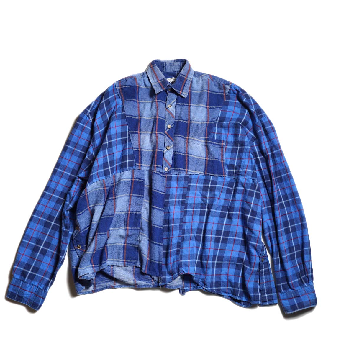 OLD PARK / HALF-BOTTON SHIRT  (Flannel - B)