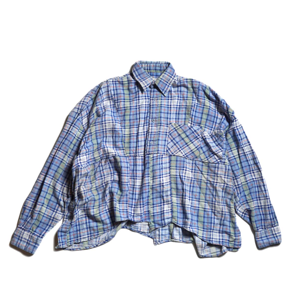 OLD PARK / HALF-BOTTON SHIRT  (Flannel - C)