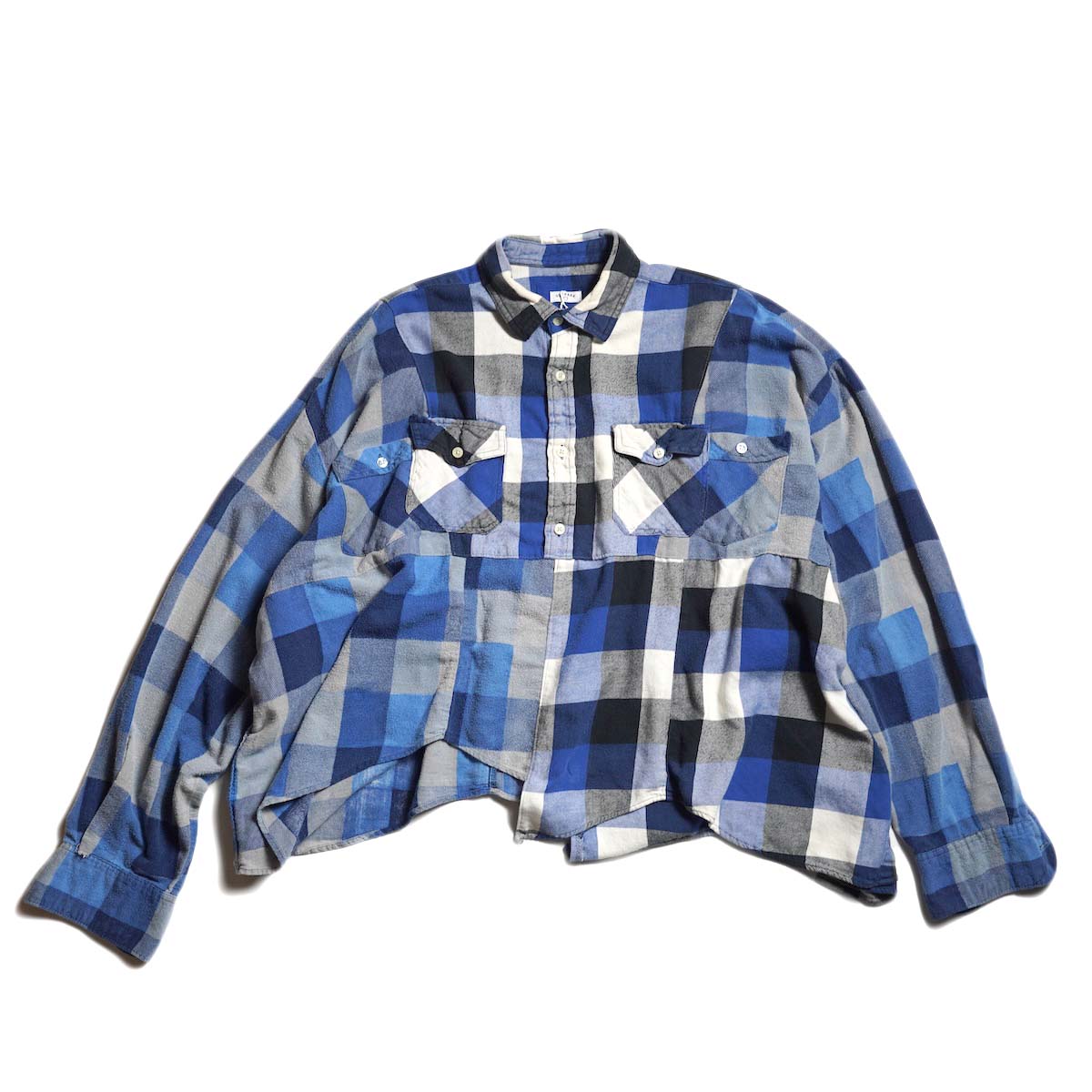 OLD PARK / HALF-BOTTON SHIRT  (Flannel - D)