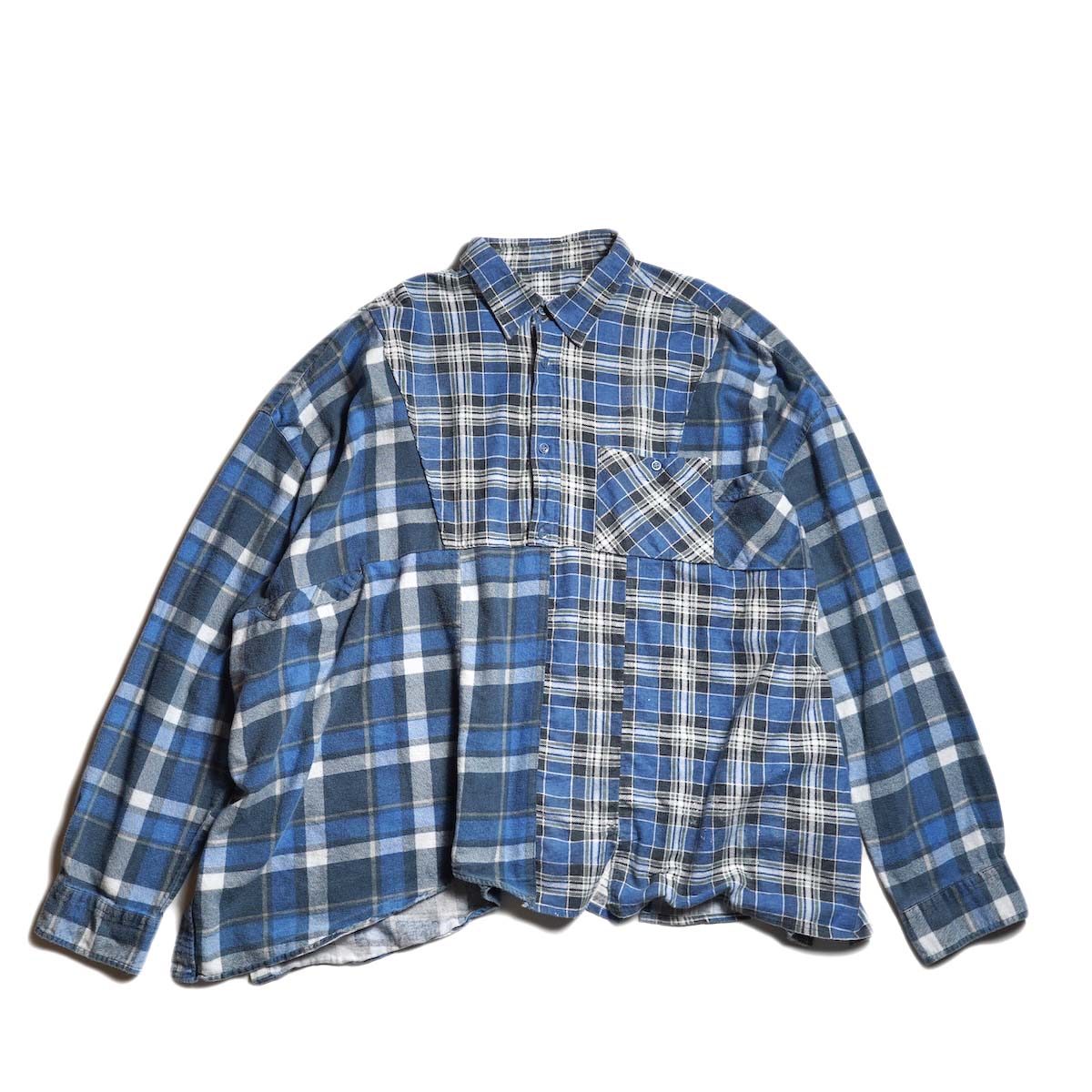 OLD PARK / HALF-BOTTON SHIRT  (Flannel - E)