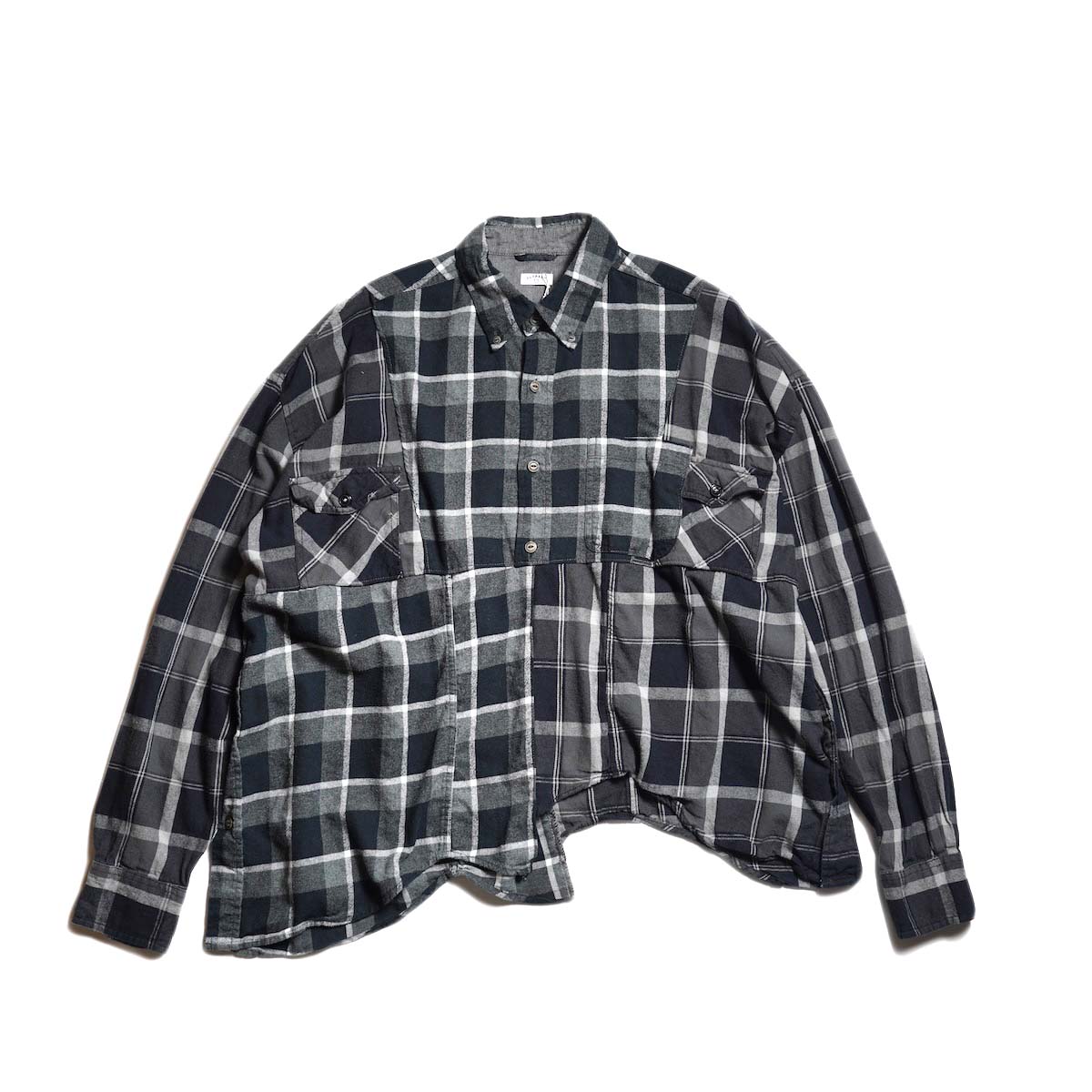 OLD PARK / HALF-BOTTON SHIRT  (Flannel - H)