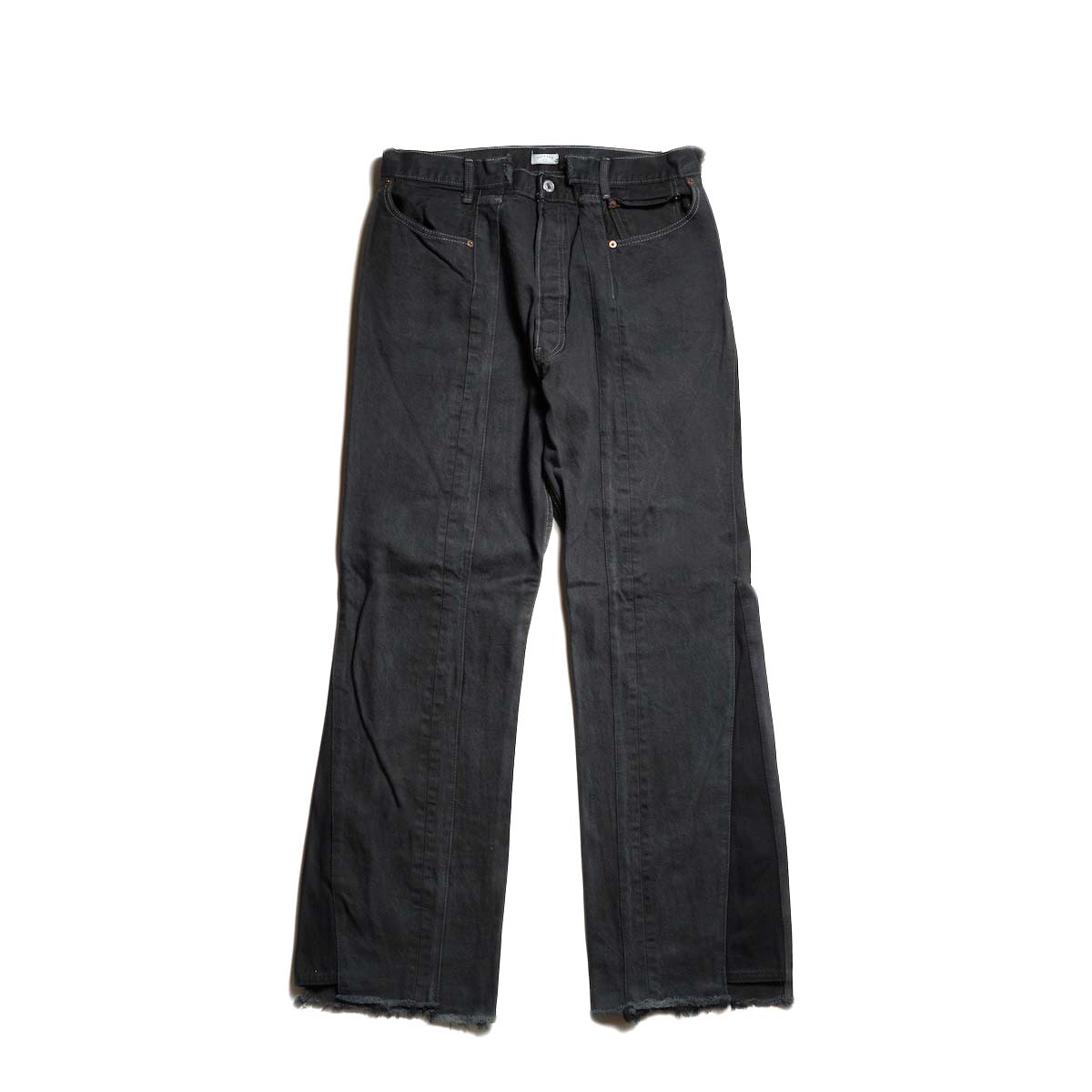 OLD PARK / SWAPPED JEANS (Black - L)