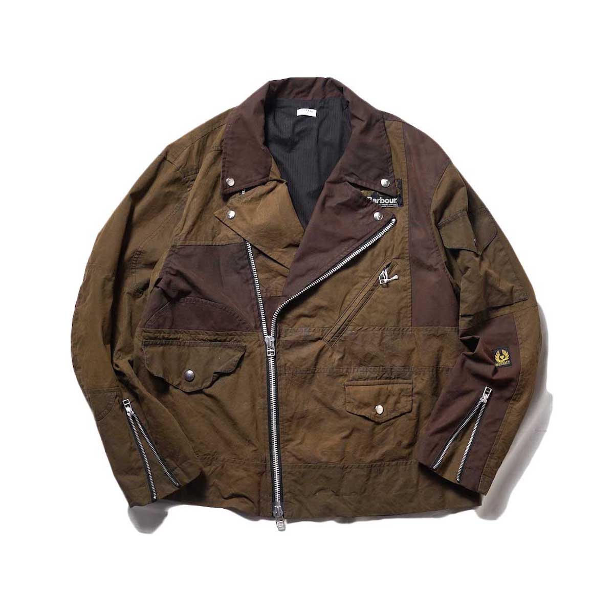 OLD PARK / OVERSIZED RIDERS JACKET  (Brown)