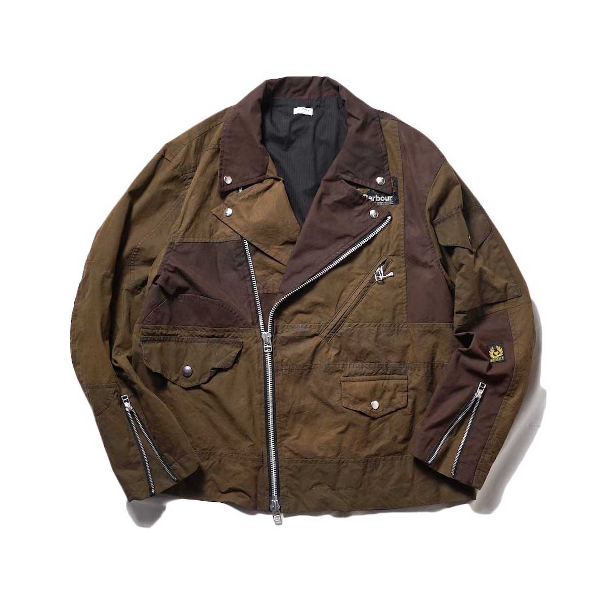 OLD PARK / OVERSIZED RIDERS JACKET (Brown)