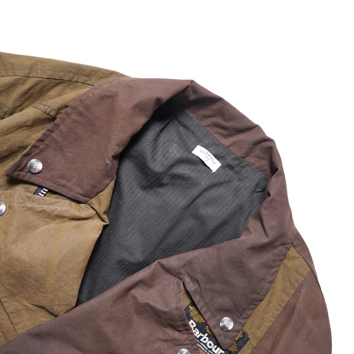 OLD PARK / OVERSIZED RIDERS JACKET  (Brown)襟