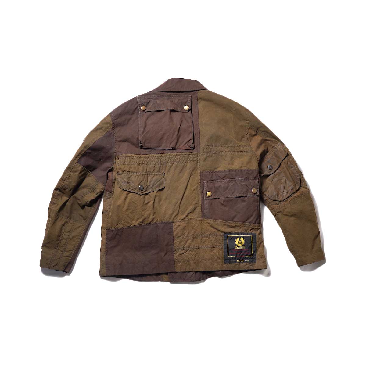 OLD PARK / OVERSIZED RIDERS JACKET  (Brown)背面