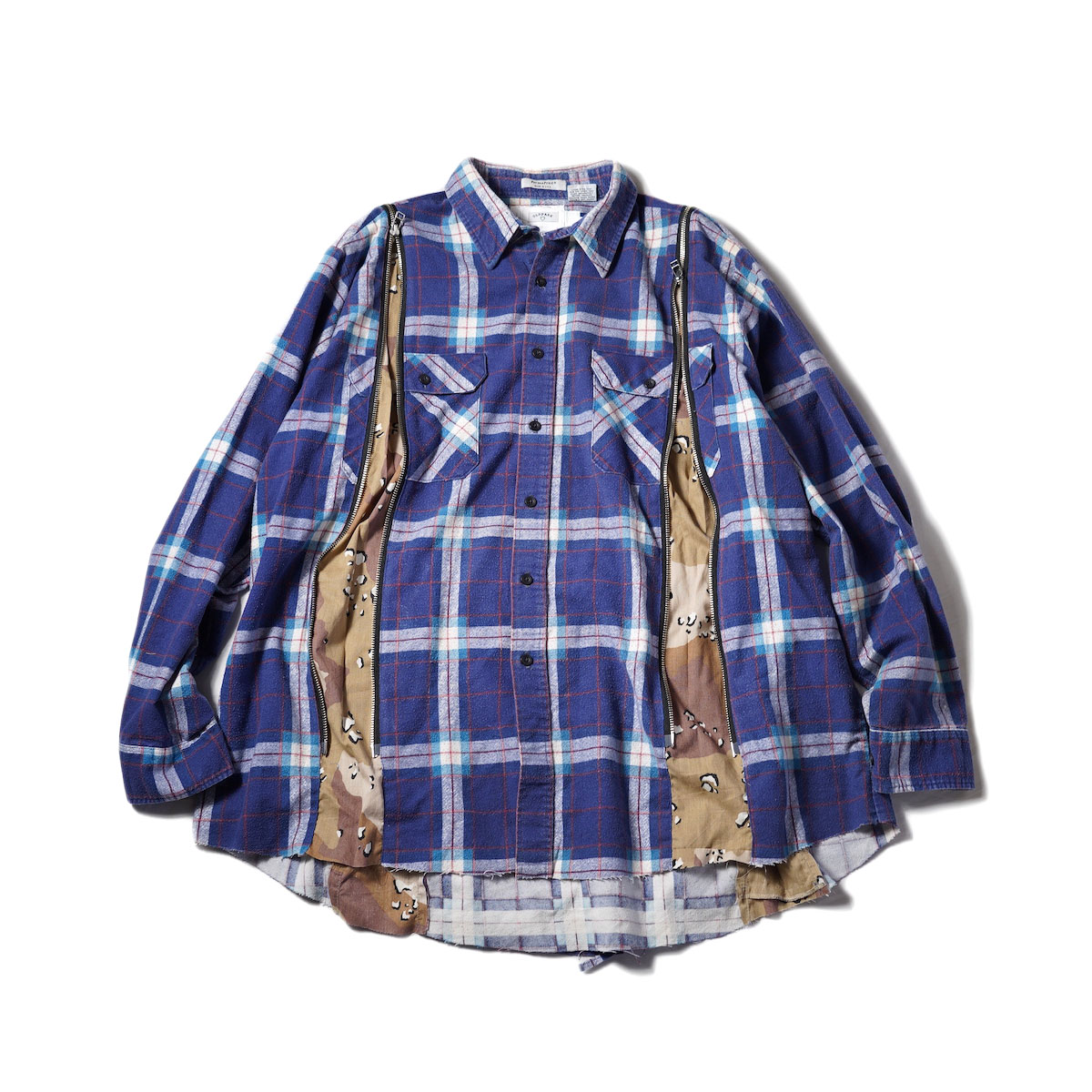 OLD PARK / Sheet Wise Shirt Flannel (B)正面