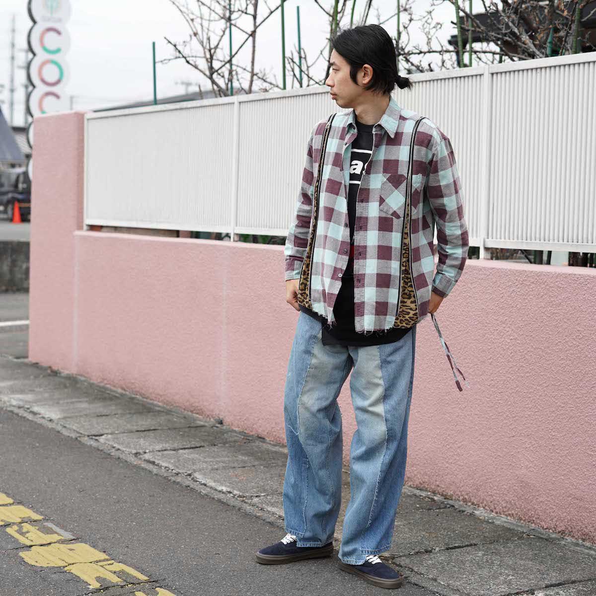 OLD PARK / Sheet Wise Shirt Flannel イメージ  175cm着用