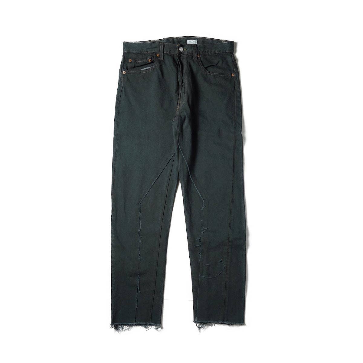 OLD PARK / SLIT JEANS Black (Ssize-B)